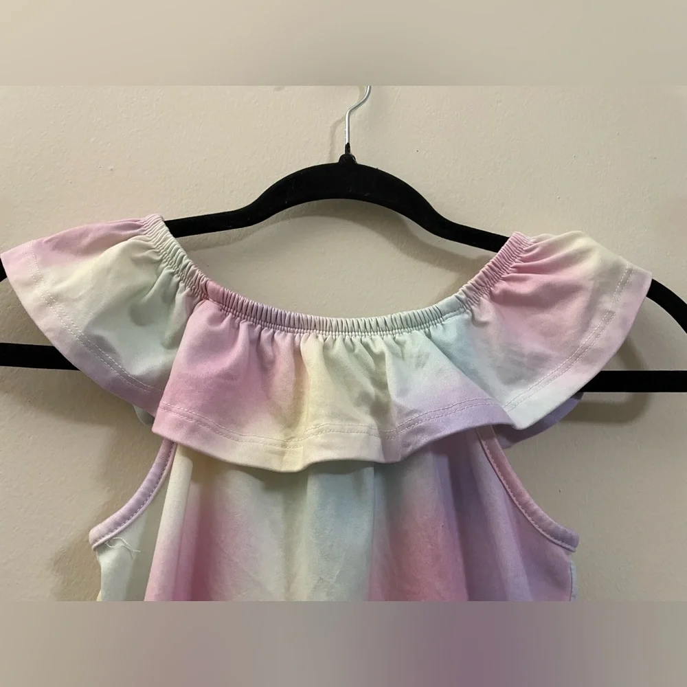 Adorable btween‎ Girls Flutter Pastel Rainbow Top - 8